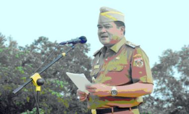 Bupati Musa Ahmad Pimpin Apel Bulanan Pemerintah Kabupaten Lamteng