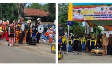 Bupati Musa Ahmad Membuka Lomba Drum Band Tingkat SD/MI, SMP/ MTs, SMA/SMK dan Umum Se-Kabupaten Lampung Tengah