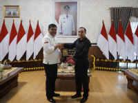 Bupati Musa Ahmad Menyambut Kedatangan Peserta Didik Sespimmen Polri Dikreg ke-62 Tahun Ajaran 2022