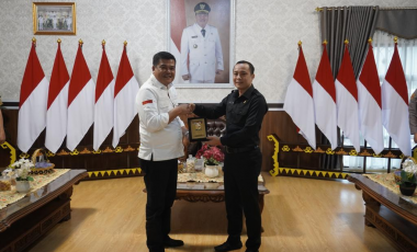 Bupati Musa Ahmad Menyambut Kedatangan Peserta Didik Sespimmen Polri Dikreg ke-62 Tahun Ajaran 2022