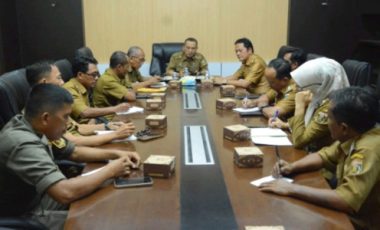 Rapat Pembahasan Bencana Banjir di Pasar Bandar Jaya