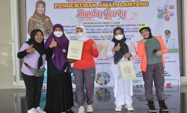 KABUPATEN LAMTENG MEMBUKA ACARA PEMBINA ASKI LOMBA SENAM MASSAL, DANCE ASKI, & PENGUKUHAN ASIAFI LAMPUNG TENGAH