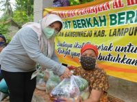 KETUA TP PKK KABUPATEN LAMPUNG TENGAH HADIRI & LAKSANAKAN PROGRAM “BUNGA KAMPUNG” DI KECAMATAN BANGUN REJO